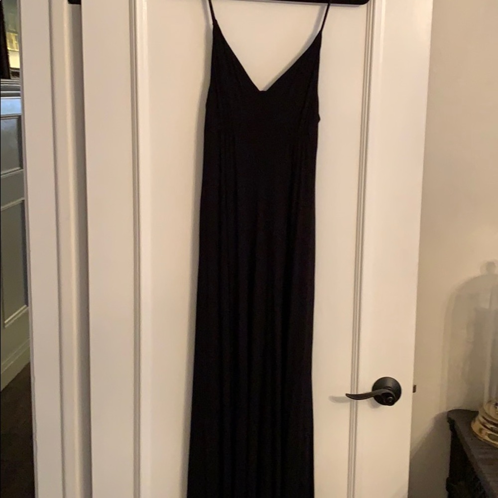Aqua maxi dress
